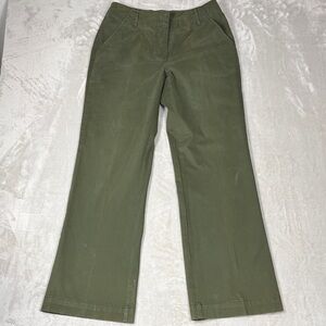 Olive Green women Wide-Leg Pants size 6